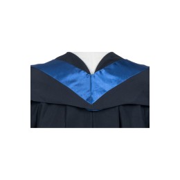 Customized bachelor's degree of Hang Seng University, College of Humanities and Social Sciences, graduation gown, black square graduation hat, blue hat spike V-neck shawl, bachelor's graduation gown shop DA186 Customized bachelor's degree of Hang Seng University, College of Humanities and Social Sciences, graduation gown, black square graduation hat, blue hat spike V-neck shawl, bachelor's graduation gown shop DA186
